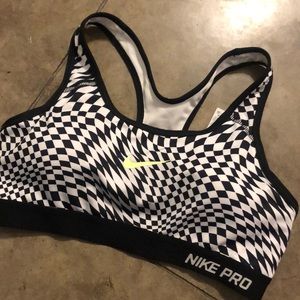 Nike Checkered Padded Sports Bra